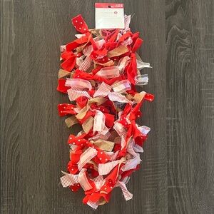 Valentine’s Day Red and White Garland